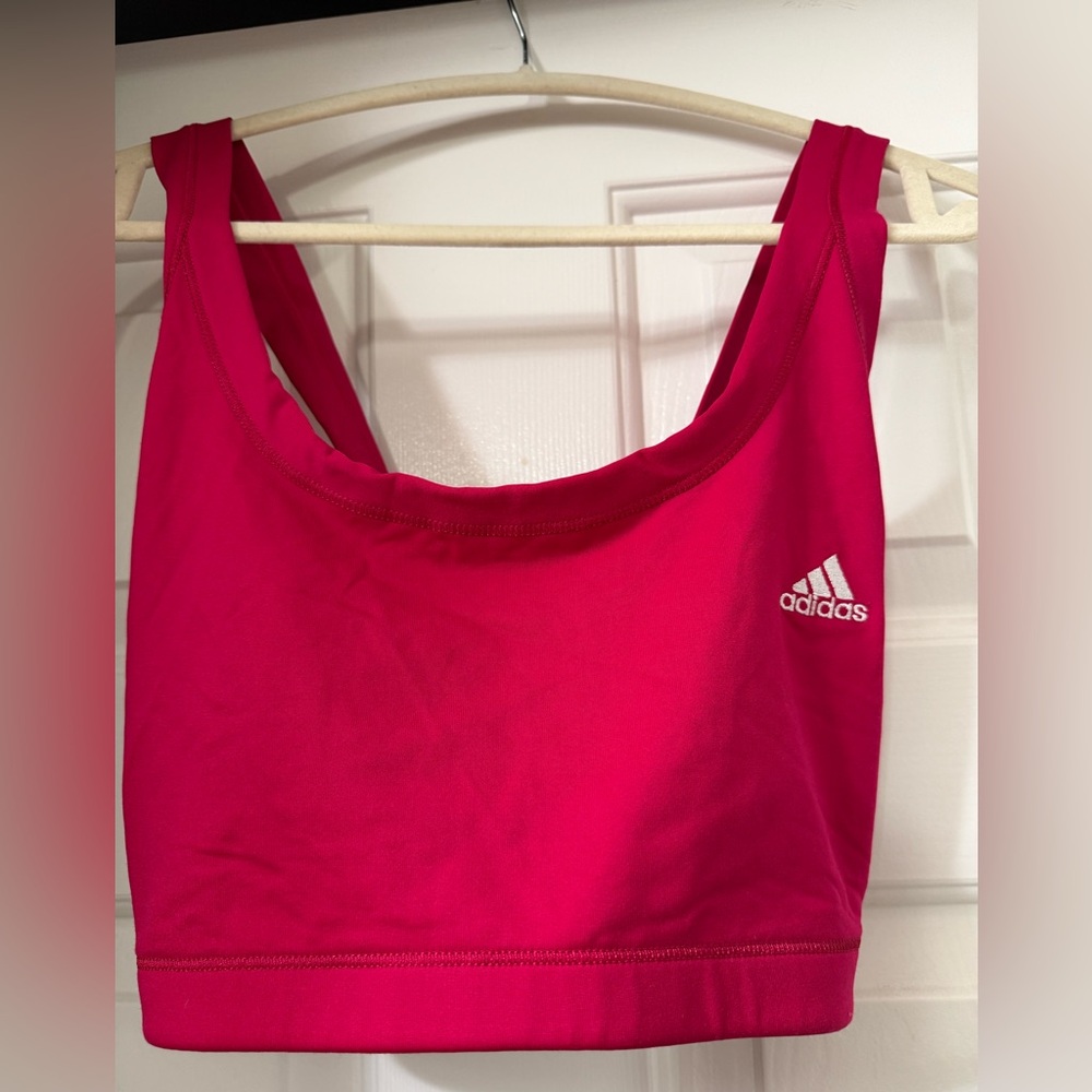 Adidas Women's Vibrant Pink Sports Bra